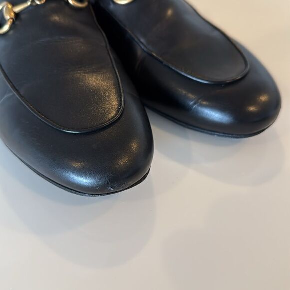 Gucci Princetown Horsebit Leather Slip On Mules Black Size EU 37.5 US 7.5 - Picture 3 of 10